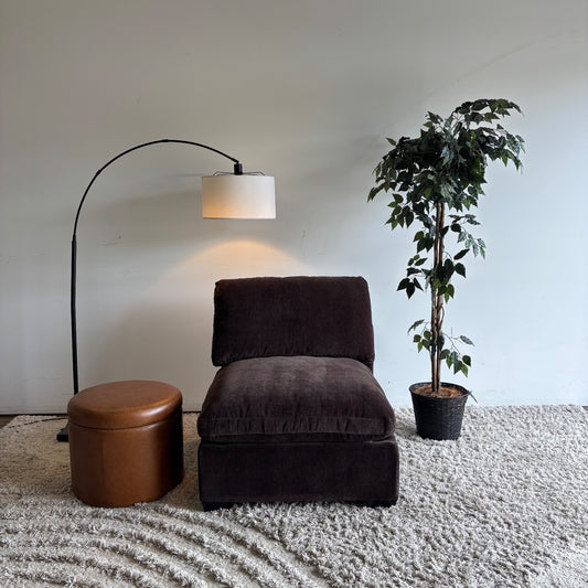 Lakeview Armless in Chocolate Brown