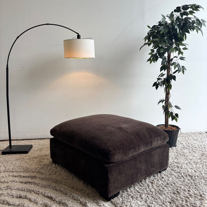 Lakeview Ottoman in Chocolate Brown
