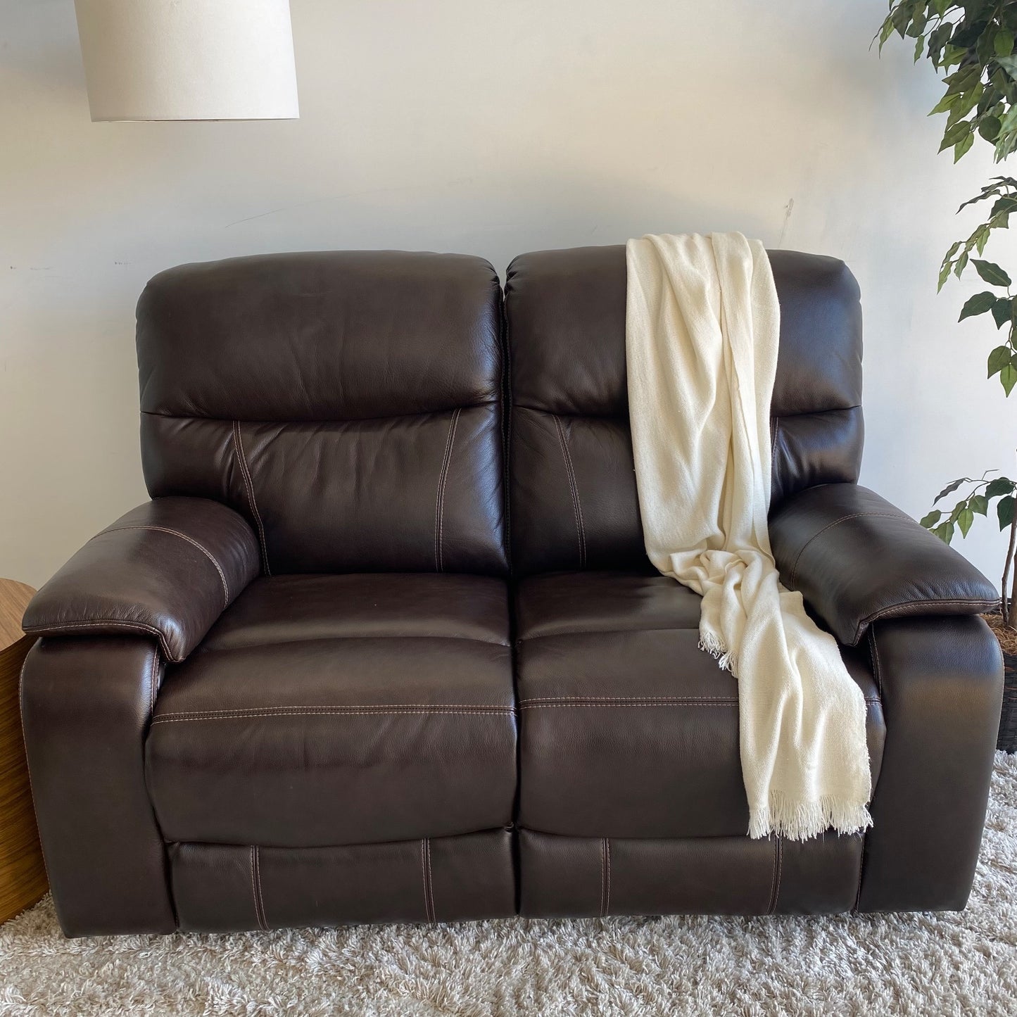 Leather Recliner Sofa