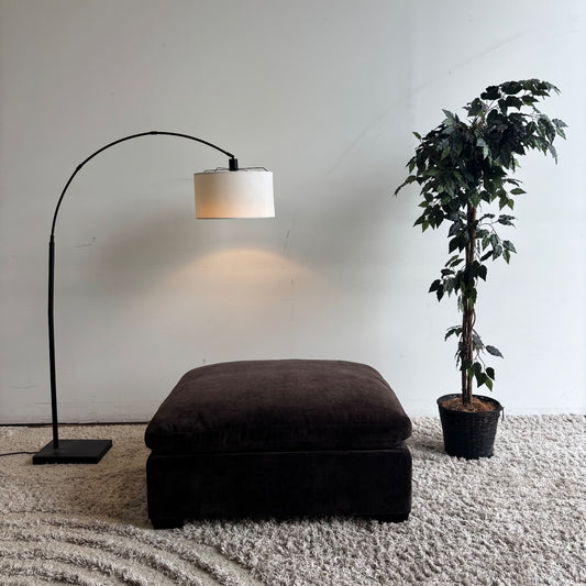 Lakeview Ottoman in Chocolate Brown