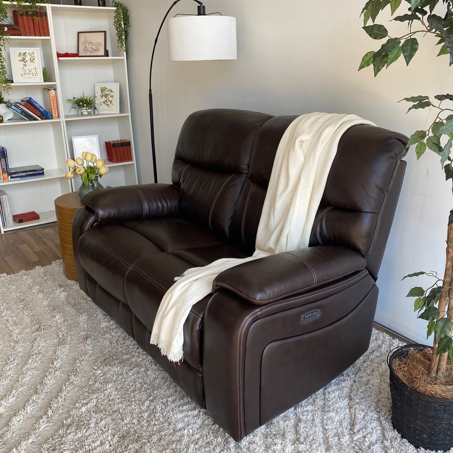 Leather Recliner Sofa