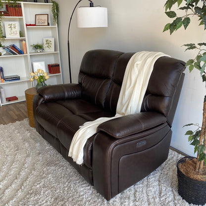 Leather Recliner Sofa