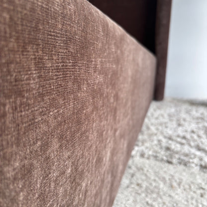 Interior Define Graham King size Bed in Brown Performance Fabric