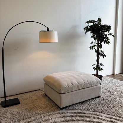 Lakeview Ottoman in Vanilla Cream