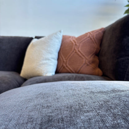 Lakeview U-Shape Enclosed in Chocolate Brown Low Pile Velvet