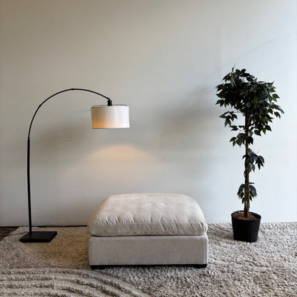 Lakeview Ottoman in Vanilla Cream