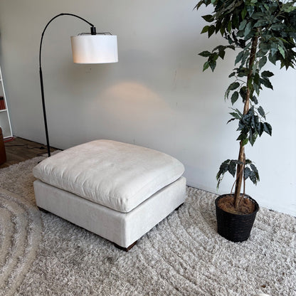 Lakeview Ottoman in Vanilla Cream