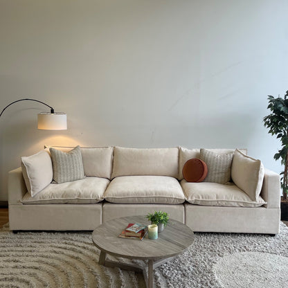 Bellamia Luna Sofa in Cream Performance Chenille
