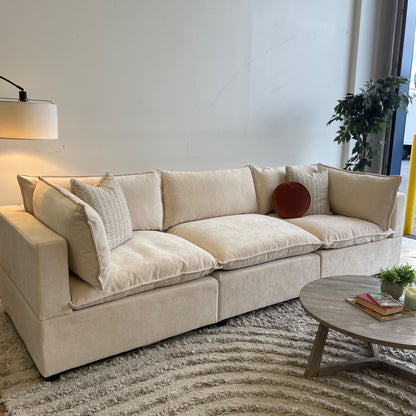 Bellamia Luna Sofa in Cream Performance Chenille