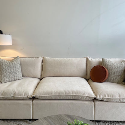 Bellamia Luna Sofa in Cream Performance Chenille