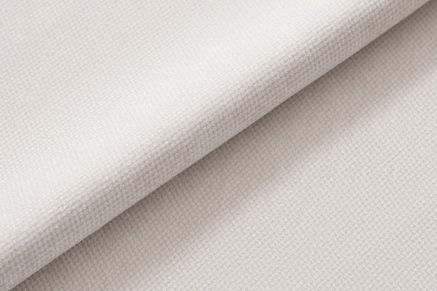 Bellamia Luna L-Shape + Ottoman in Cream Performance Chenille