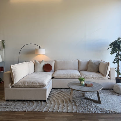 Bellamia Luna L-Shape Enclosed in Green Performance Velvet