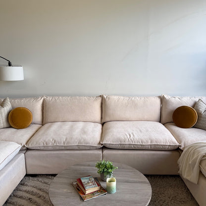 Bellamia Luna U-Shape in Cream Performance Chenille