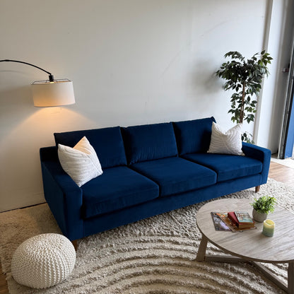 Interior Define Sloan Sofa in Blue Performance Velvet