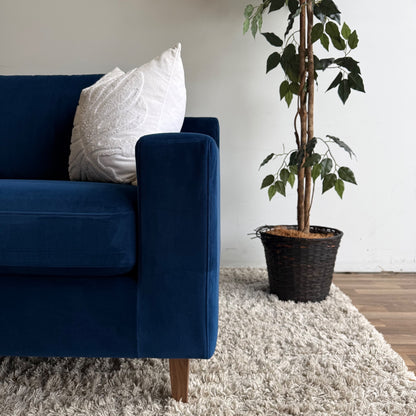 Interior Define Sloan Sofa in Blue Performance Velvet