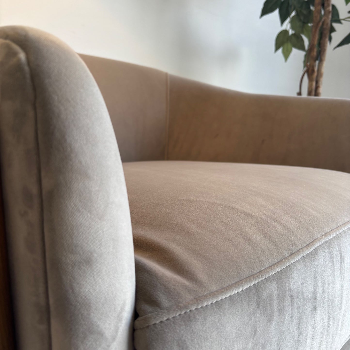 Interior Define Blake Accent Chair in Gray Performance Fabric