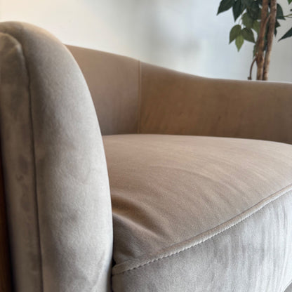 Interior Define Blake Accent Chair in Gray Performance Fabric