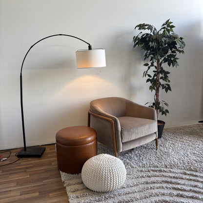 Interior Define Blake Accent Chair in Gray Performance Fabric