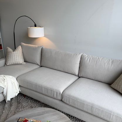 Interior Define Sloan Chaise Sectional In Performance Fabric