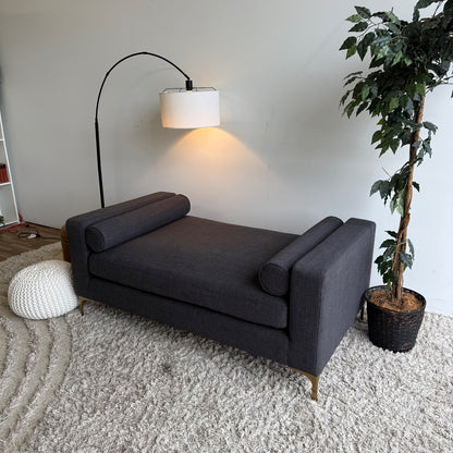 Interior Define Daybed in Black Linen