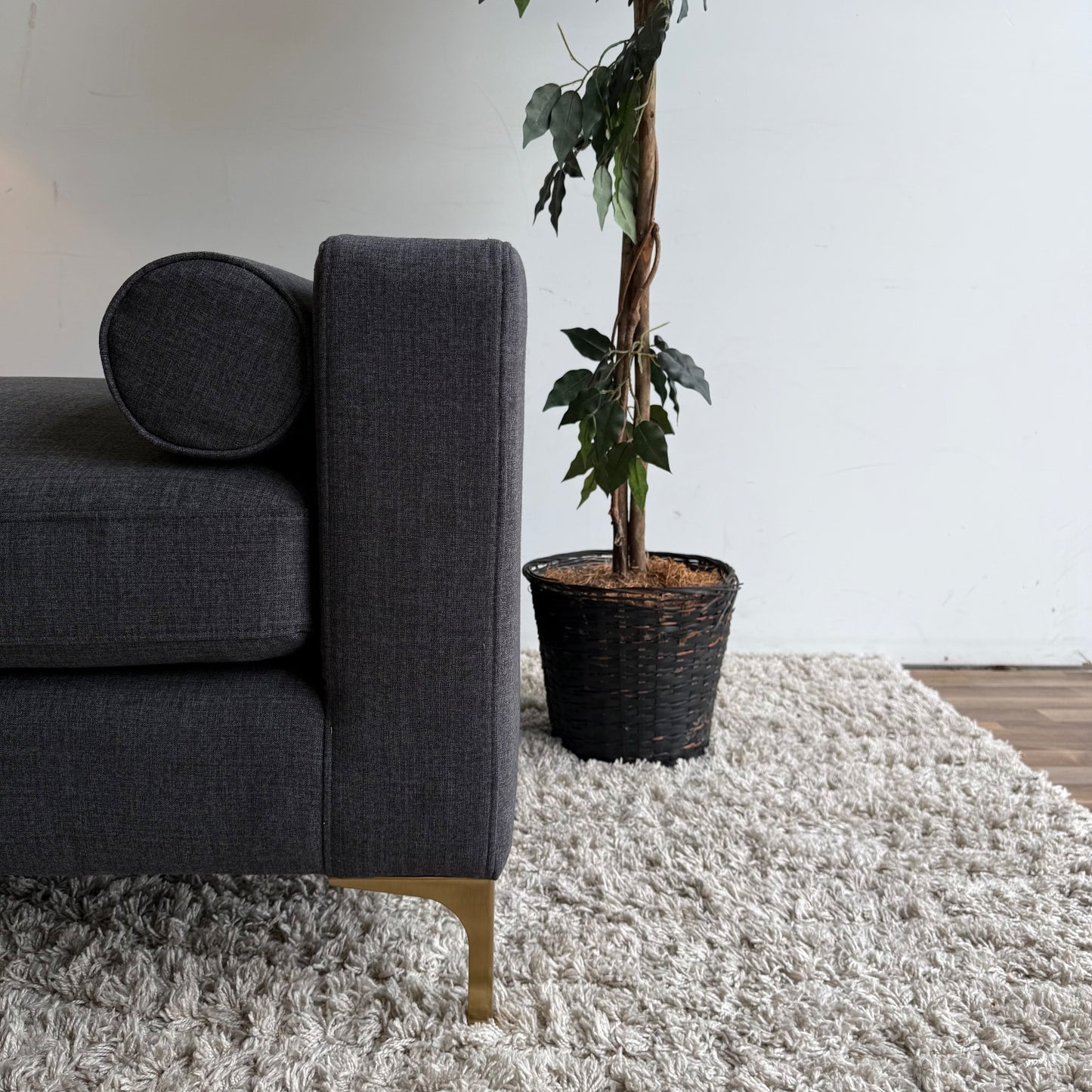 Interior Define Daybed in Black Linen