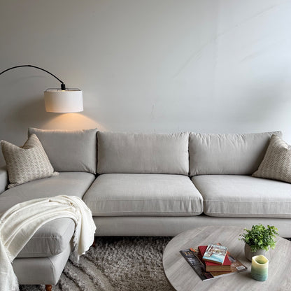 Interior Define Sloan Chaise Sectional In Performance Fabric