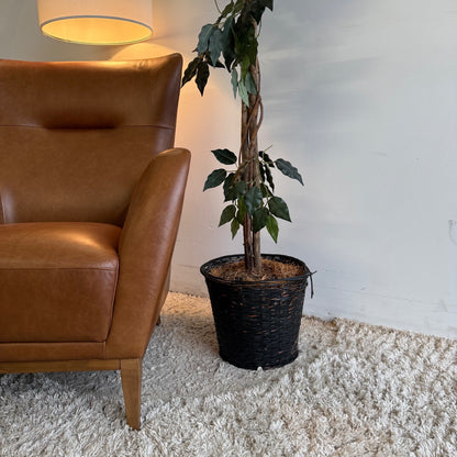 Interior Define Fisher Leather Accent Chair