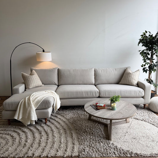 Interior Define Sloan Chaise Sectional In Performance Fabric