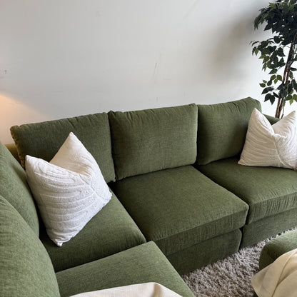 Interior Define Beckham Modular Sectional in Ivy Vintage Velvet