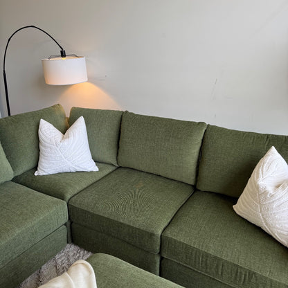 Interior Define Beckham Modular Sectional in Ivy Vintage Velvet