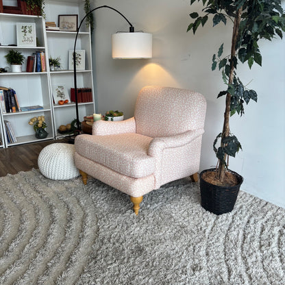 The Inside English Roll Arm Chair in Pink Flamingo Hele Bay