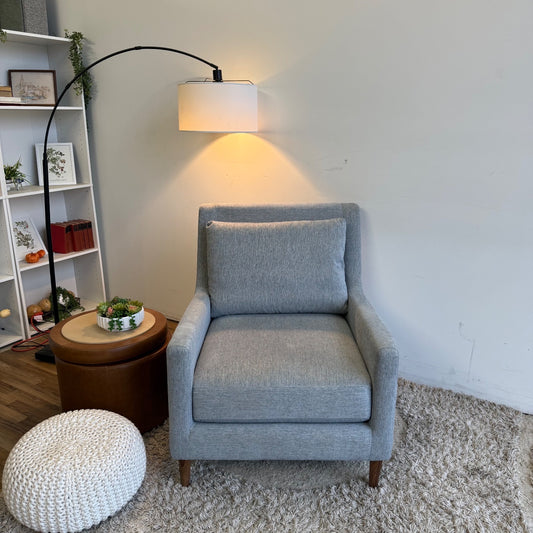 Interior Define Lennox Accent Chair In Blue