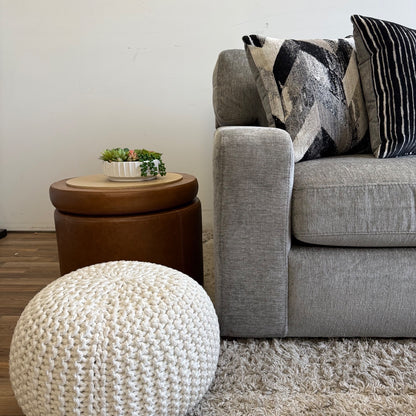 Rowan 2-piece Chaise Sectional in Gray Chenille