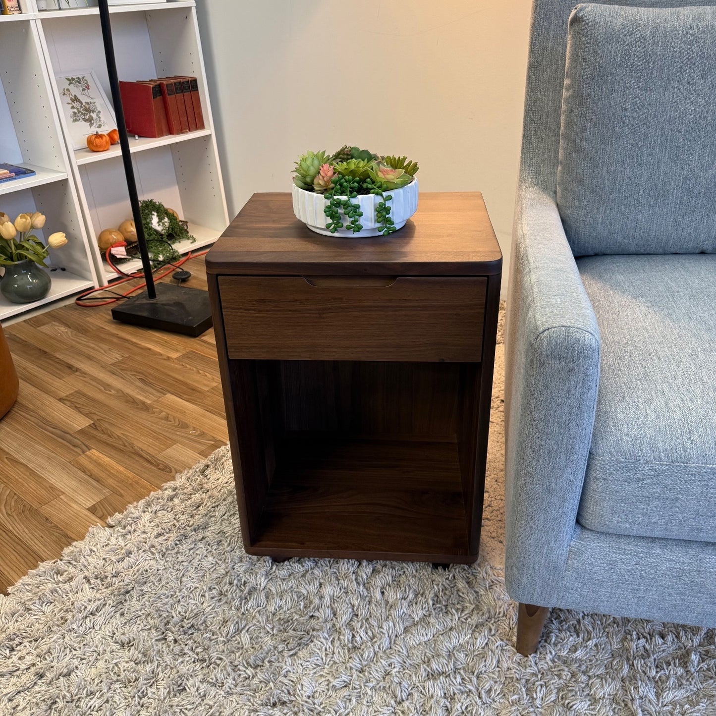 Interior Define Lydell nightstand in Walnut