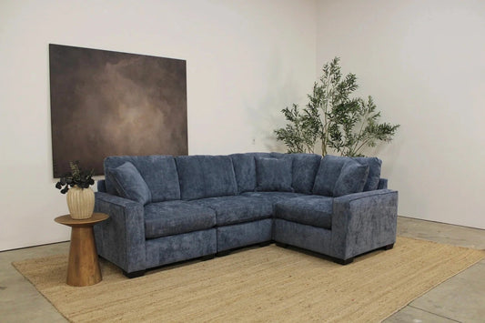 Atlas Modular L-Shape Enclosed in Blue Chenille