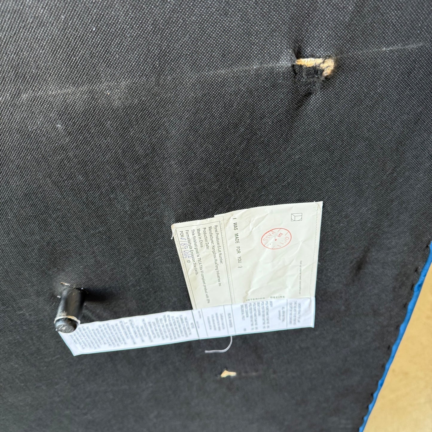 Interior Define James Loveseat in Blue Performance Velvet