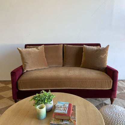 Interior Define Lennox Two-Tone couch in Performance Velvet