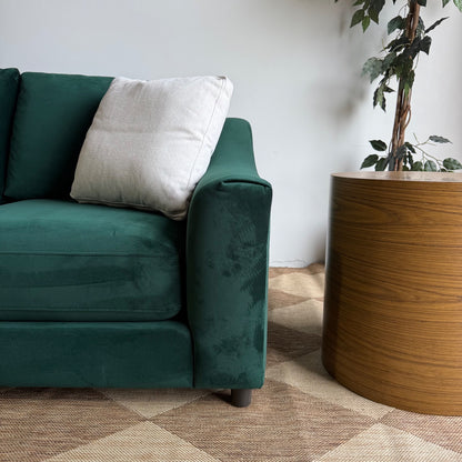 Interior Define Saylor 3-seat Sofa in Green Performance Velvet