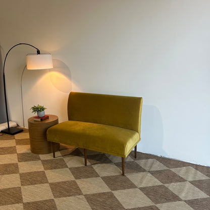 Interior Define Dorian Bench in Yellow Performance Velvet