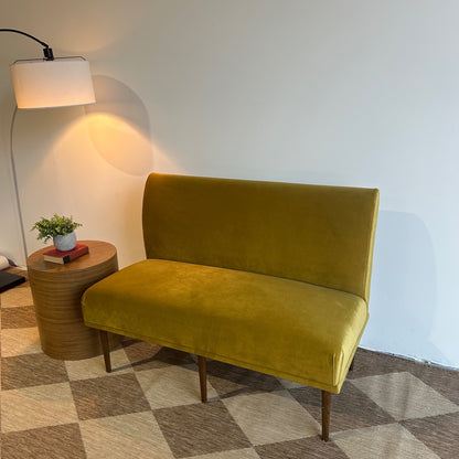 Interior Define Dorian Bench in Yellow Performance Velvet
