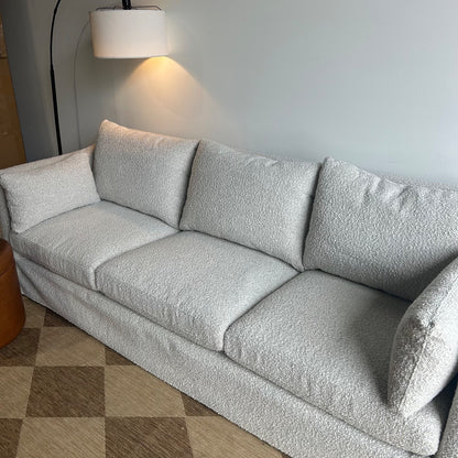 Interior Define Slipcovered Sofa in Gray Performance Loop Weave