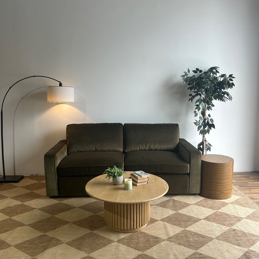 Interior Define James Sleeper Sofa in Green Performance Velvet