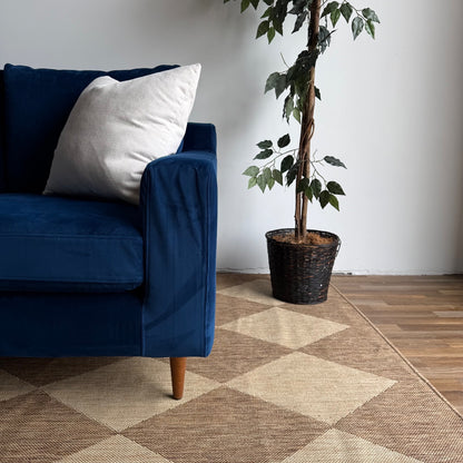 Interior Define Sloan Chaise Sectional in Blue Performance Velvet