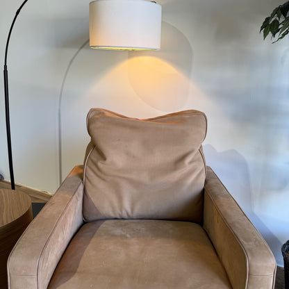 Interior Define Sadie Reclining Chair in Brown Leather