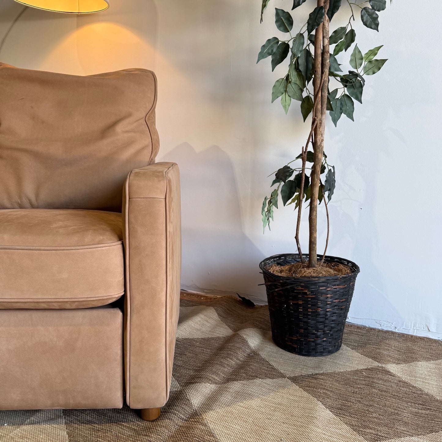 Interior Define Sadie Reclining Chair in Brown Leather