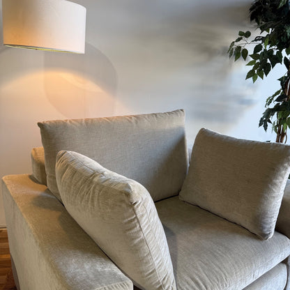 Interior Define Hayley Chair And A Half in Beige Performance Fabric