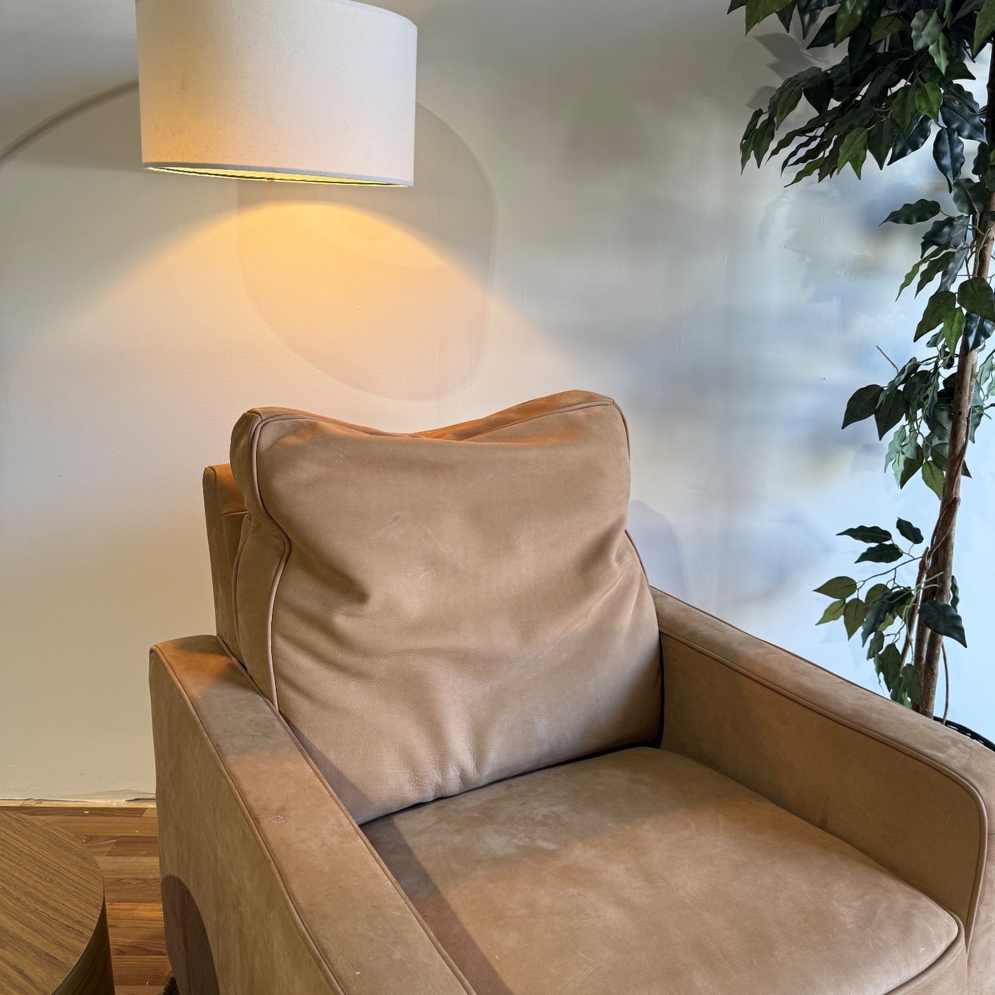 Interior Define Sadie Reclining Chair in Brown Leather