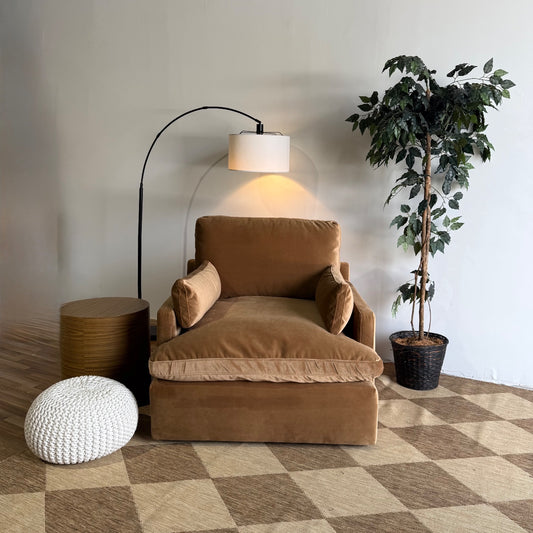 Interior Define Accent Chair in Brown Performance Velvet