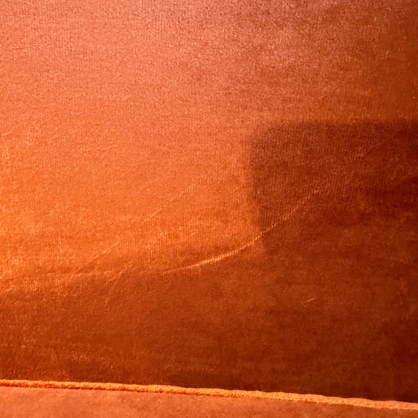 Interior Define Saylor Sofa in Rust Performance Velvet