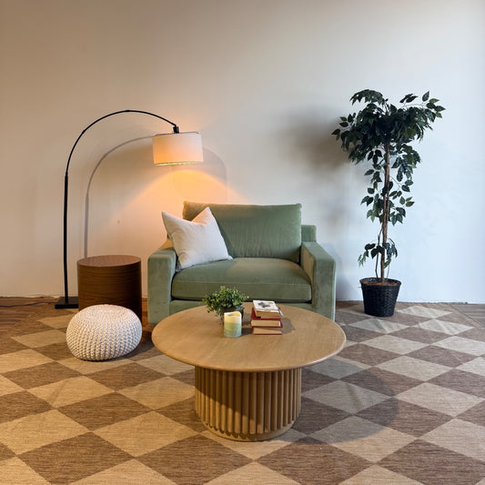 Interior Define Sloan Chair in Green Performance Plush Velvet